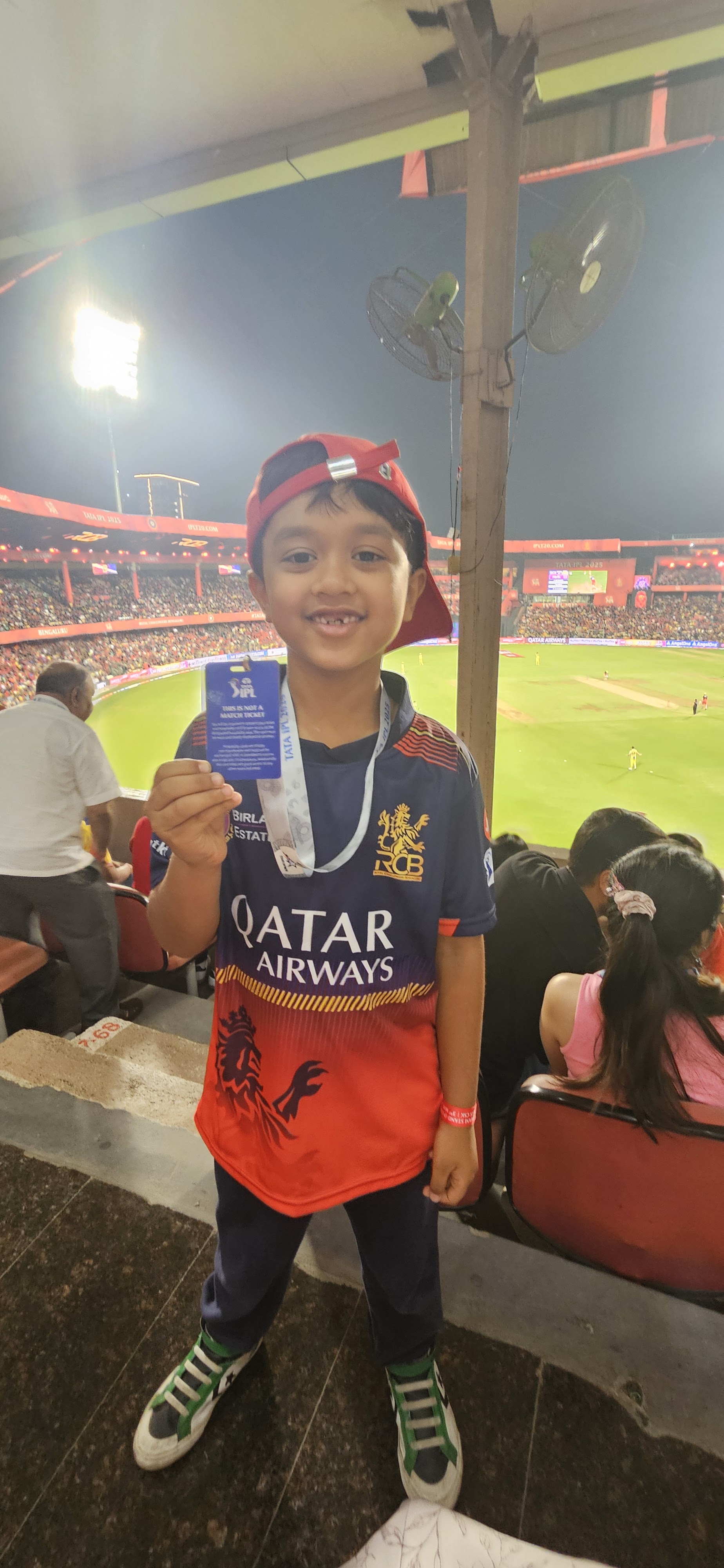 Ivaann Jain at a cricket match